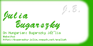 julia bugarszky business card